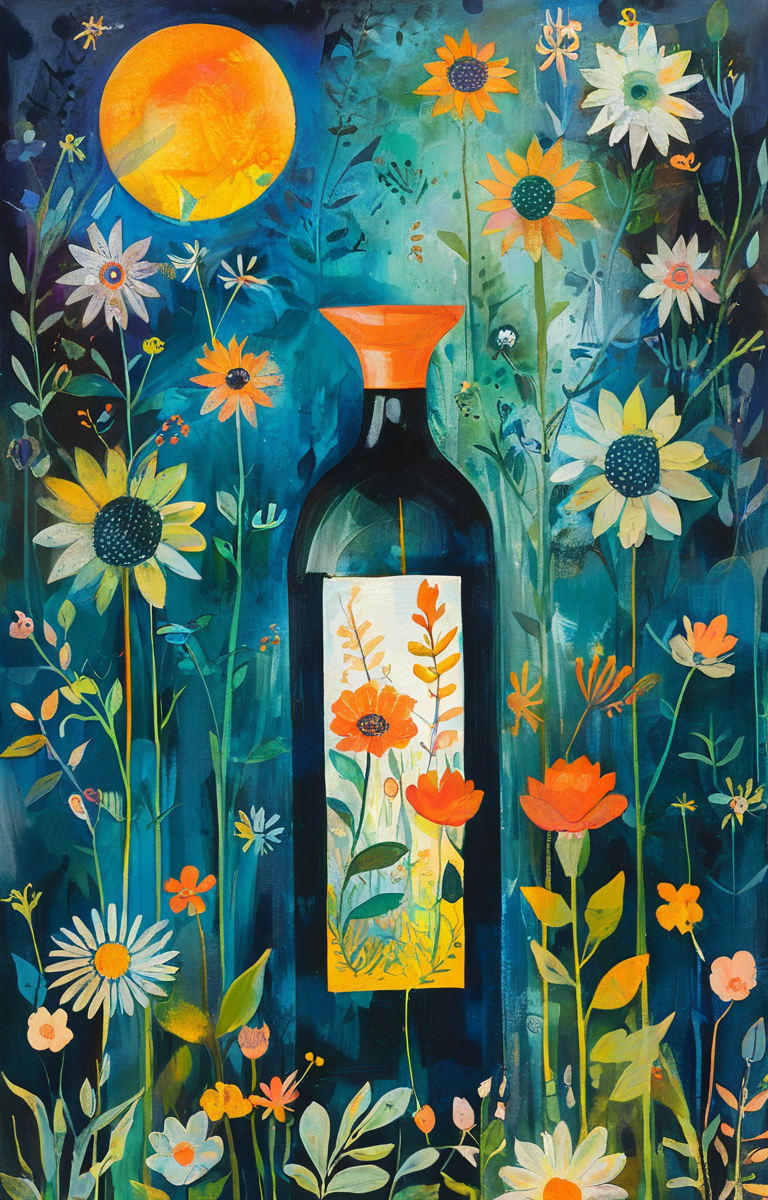 10907-3748150533-masterpiece,best quality,_lora_tbh199-sdxl_0.9_,illustration,style of Rosina Wachtmeister A bottle of perfume in garden.png